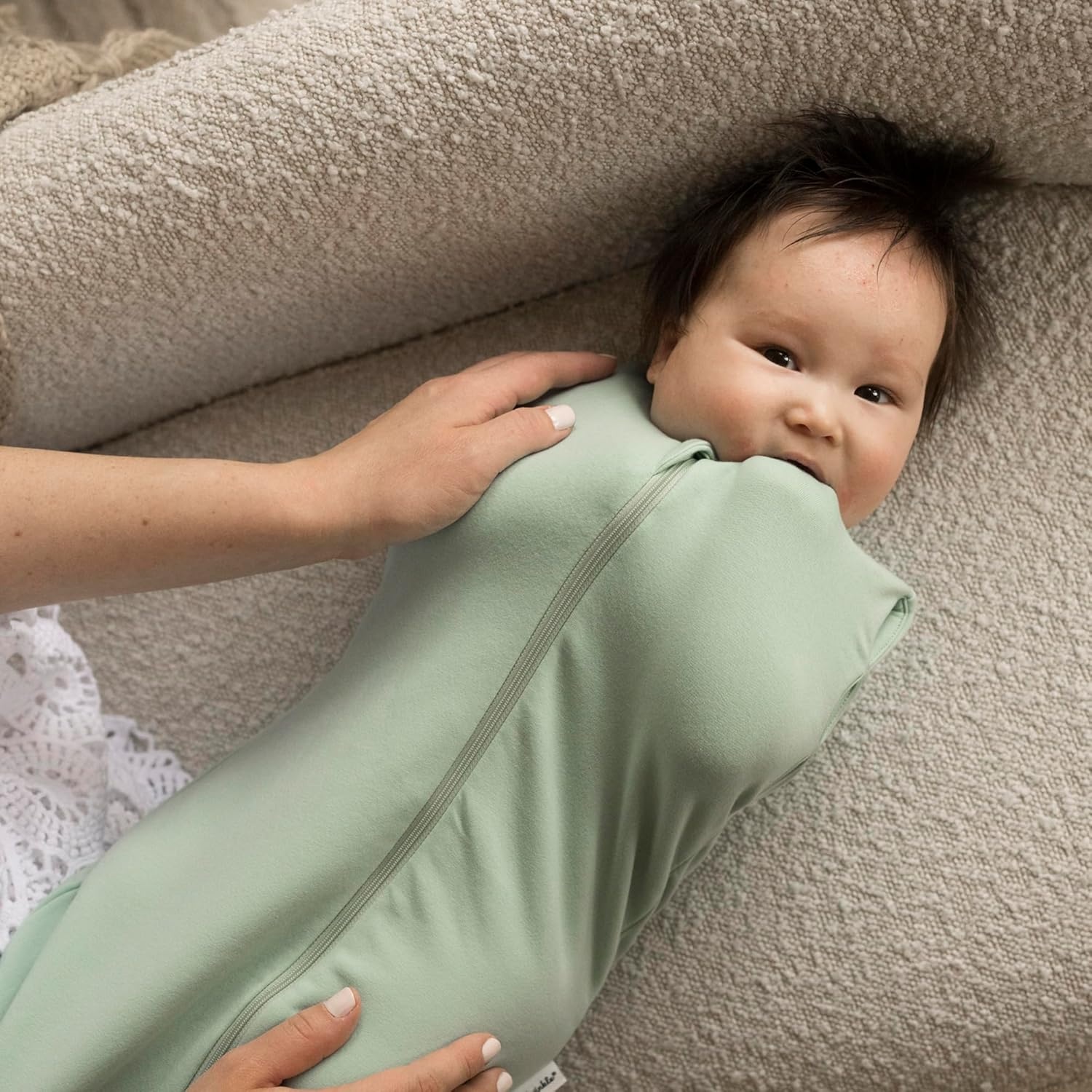 image:imageTiny Twinkle Baby Sleep Sack 612 Months 10 TOG Cotton amp Elastane Wearable Blanket Swaddle Transition MicroFleece Machine Washable OrchidSage