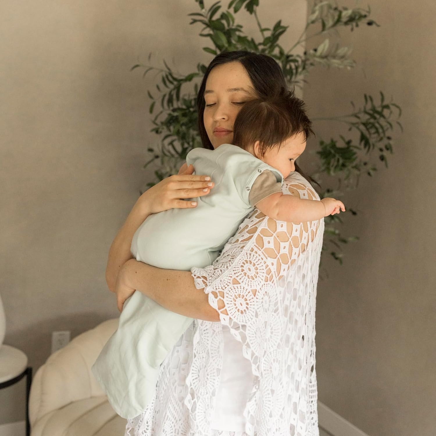 image:imageTiny Twinkle Baby Sleep Sack 612 Months 10 TOG Cotton amp Elastane Wearable Blanket Swaddle Transition MicroFleece Machine Washable OrchidSage
