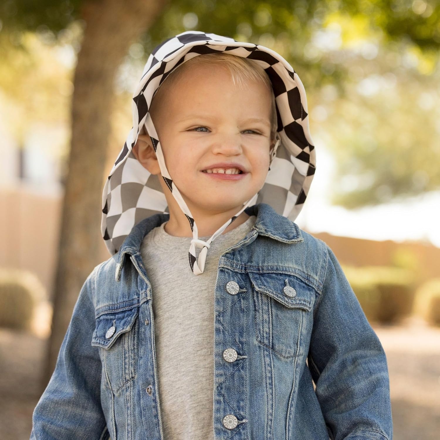 image:imageTiny Twinkle Sun Protection Baby Flap Hat with UPF 50 Sun Protection for Baby and Toddler Boys and GirlsBlack