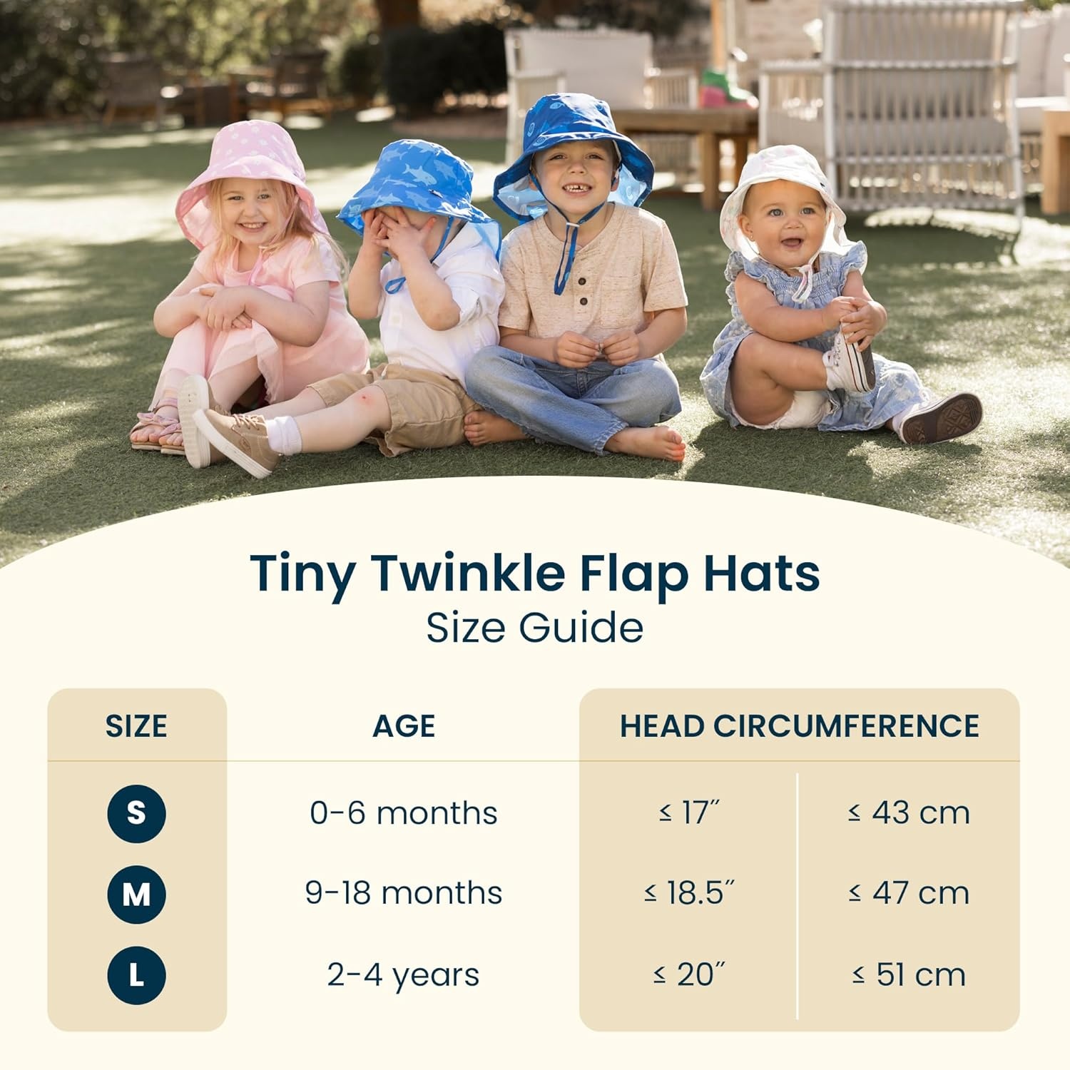 image:imageTiny Twinkle Sun Protection Baby Flap Hat with UPF 50 Sun Protection for Baby and Toddler Boys and GirlsBlack Checkers