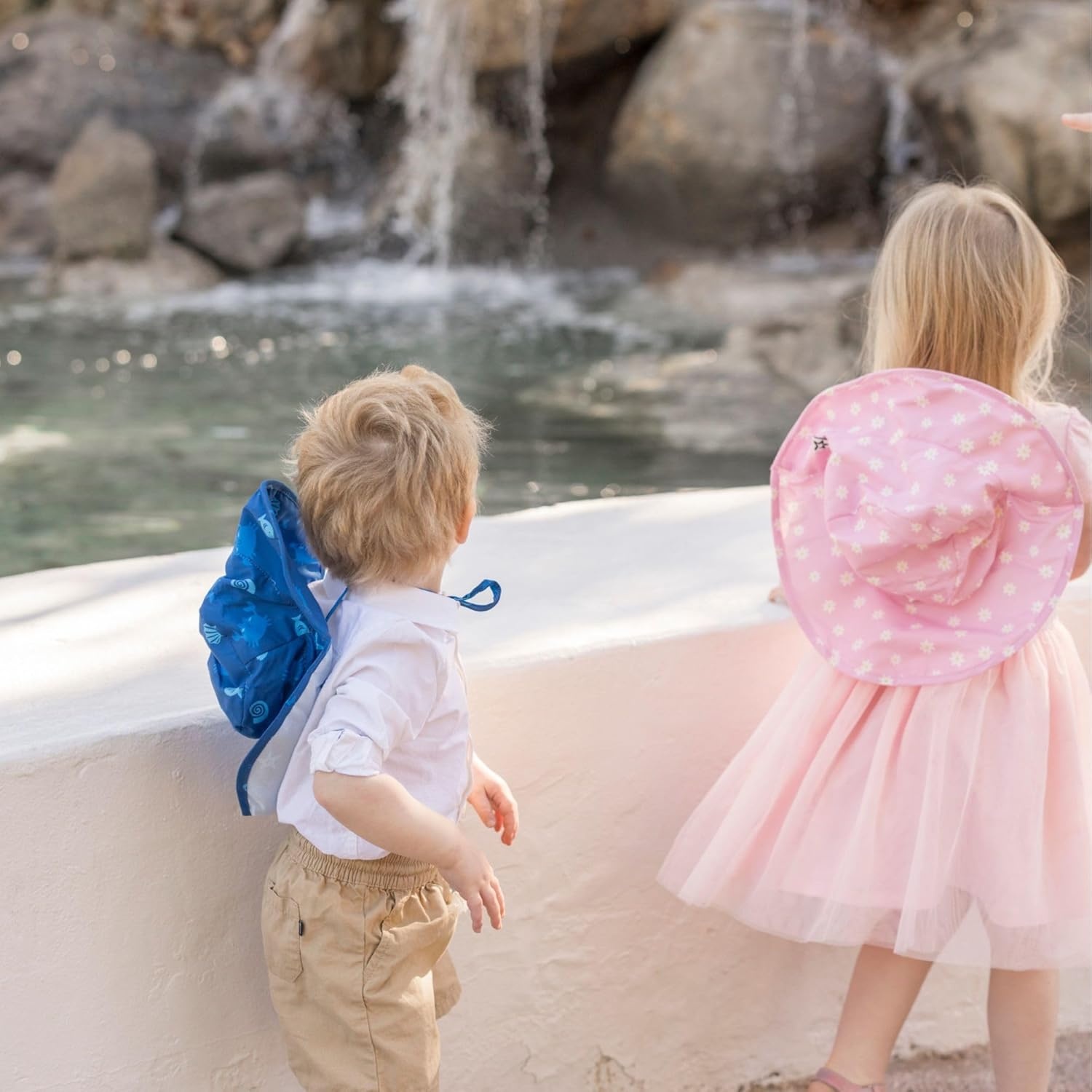 image:imageTiny Twinkle Sun Protection Baby Flap Hat with UPF 50 Sun Protection for Baby and Toddler Boys and GirlsBlue Crabs