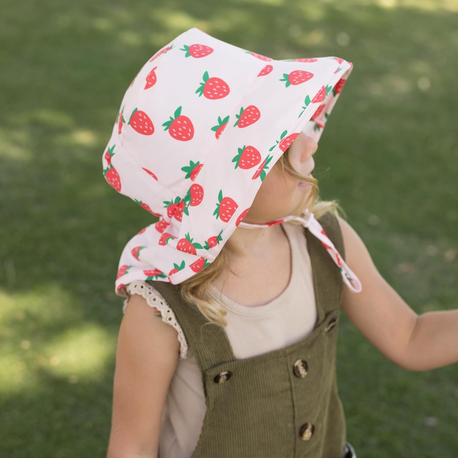 image:imageTiny Twinkle Sun Protection Baby Flap Hat with UPF 50 Sun Protection for Baby and Toddler Boys and GirlsStrawberries