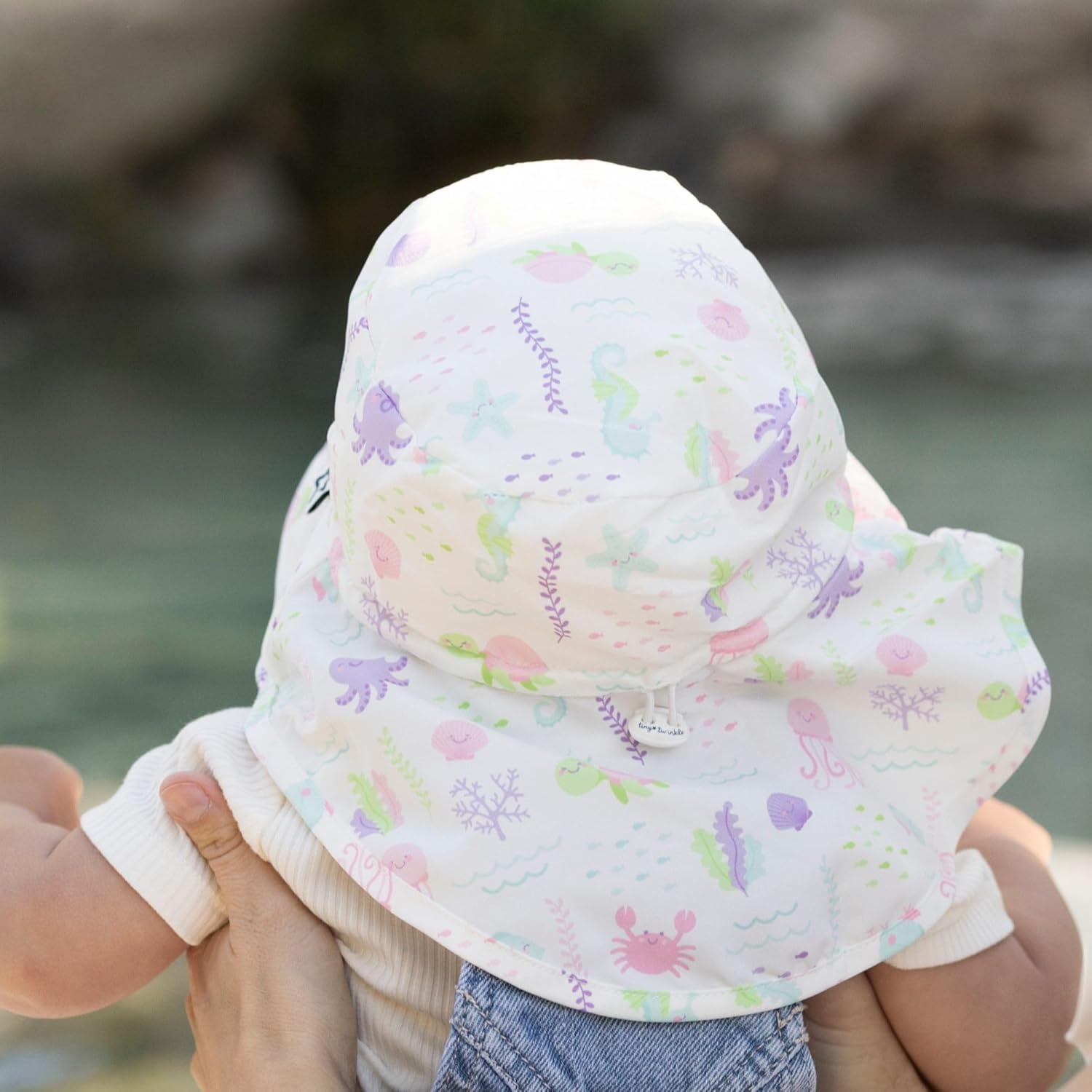 image:imageTiny Twinkle Sun Protection Baby Flap Hat with UPF 50 Sun Protection for Baby and Toddler Boys and GirlsUnder the Sea