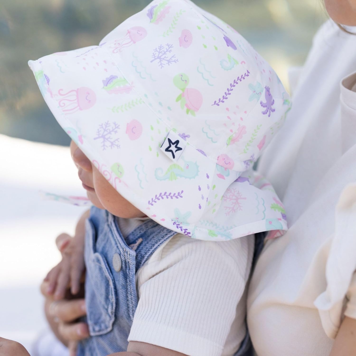 image:imageTiny Twinkle Sun Protection Baby Flap Hat with UPF 50 Sun Protection for Baby and Toddler Boys and GirlsUnder the Sea