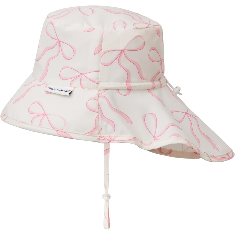 image:imageTiny Twinkle Sun Protection Baby Flap Hat with UPF 50 Sun Protection for Baby and Toddler Boys and GirlsBubblegum Bows