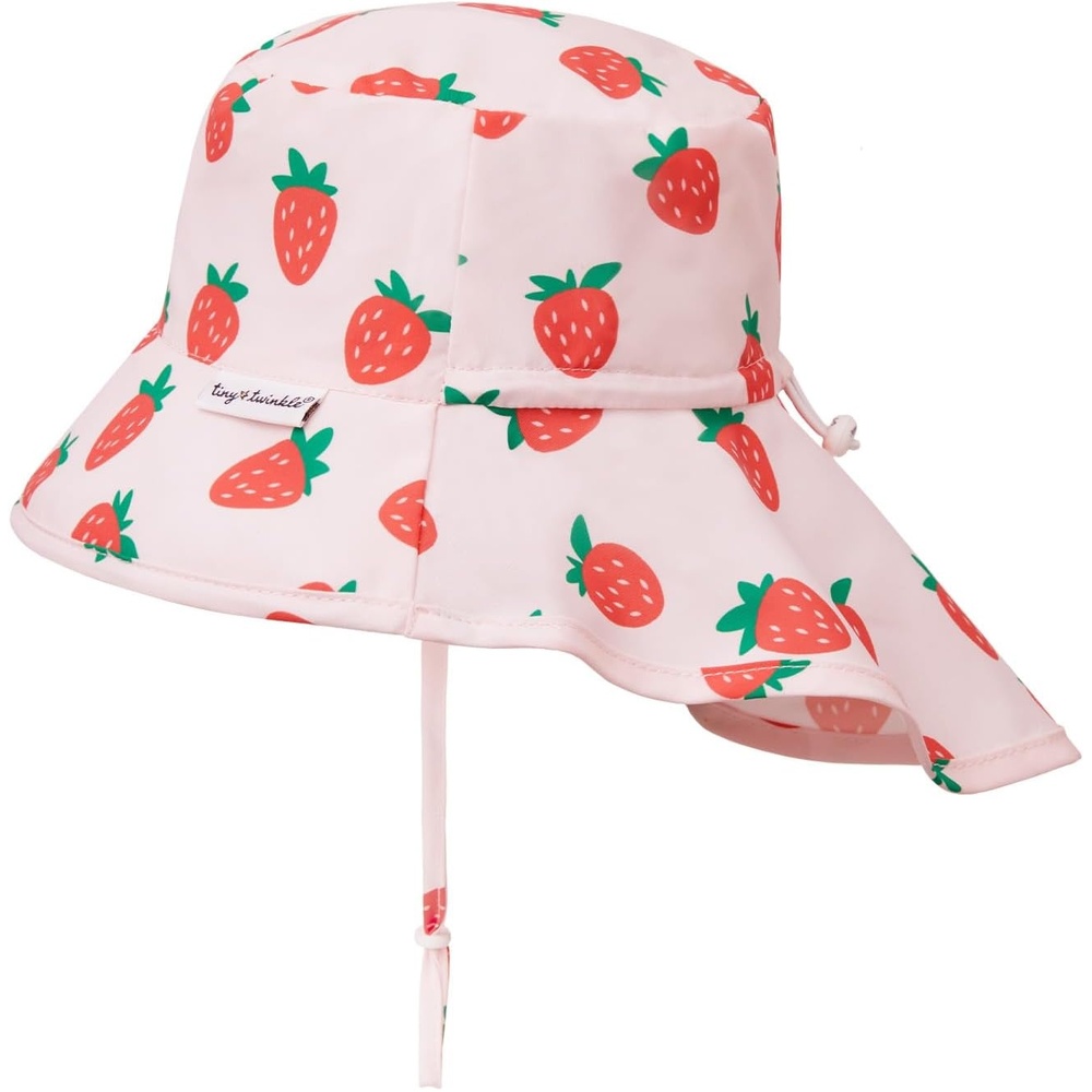 image:imageTiny Twinkle Sun Protection Baby Flap Hat with UPF 50 Sun Protection for Baby and Toddler Boys and GirlsStrawberries