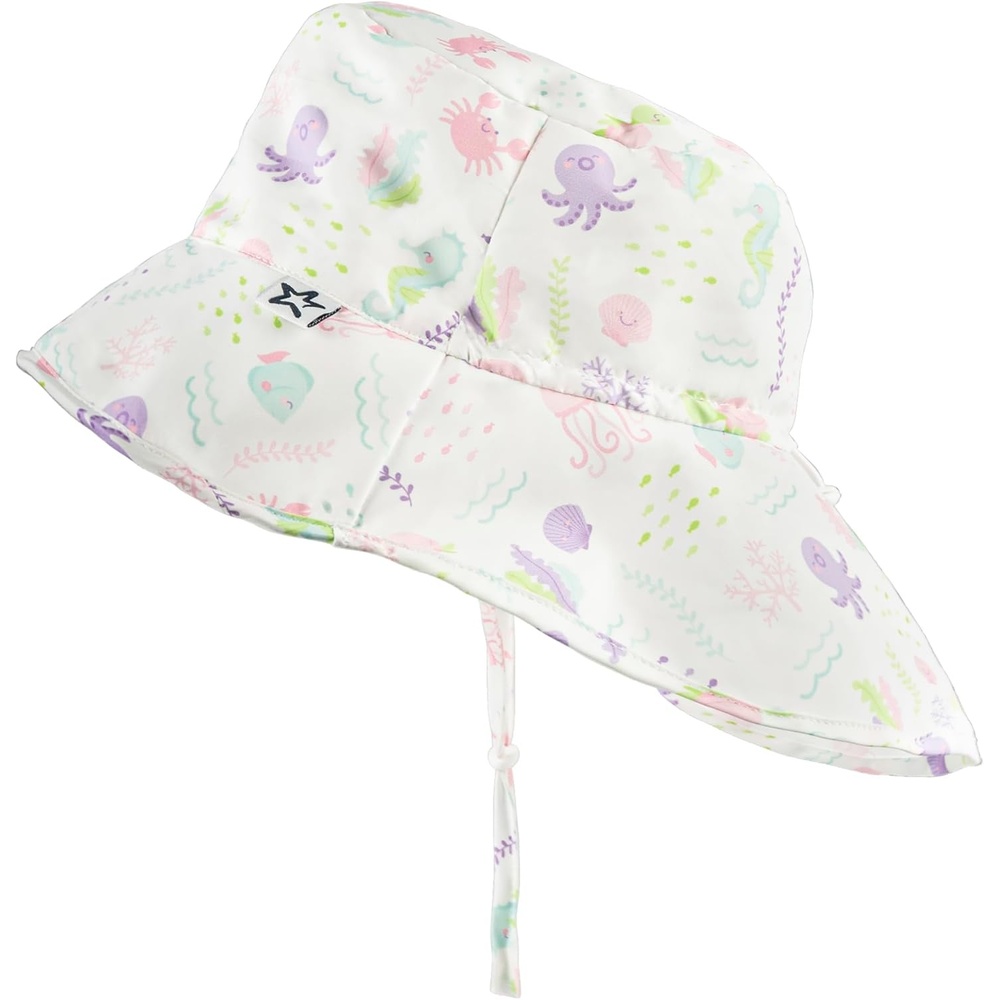 image:imageTiny Twinkle Sun Protection Baby Flap Hat with UPF 50 Sun Protection for Baby and Toddler Boys and GirlsUnder the Sea