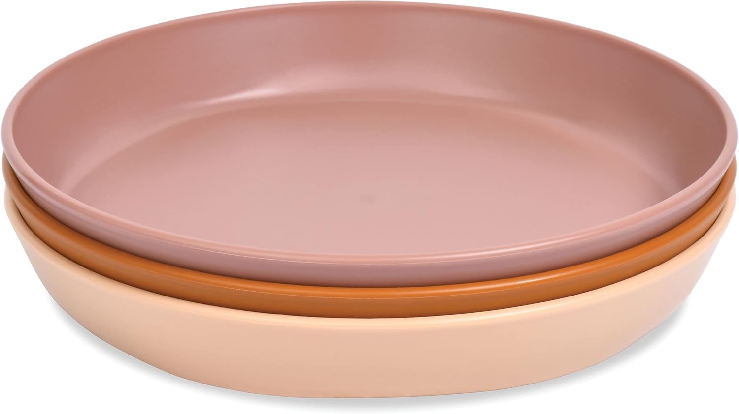 image:imageTiny Twinkle Tableware 3 Pack Dish Set BPAFree Cups Plates and Bowls Sets For Kids and Toddlers Polypropylene Plastic Dinnerware Set Sage Charcoal IceBlue PlateSand Cinnamon TaupePlate