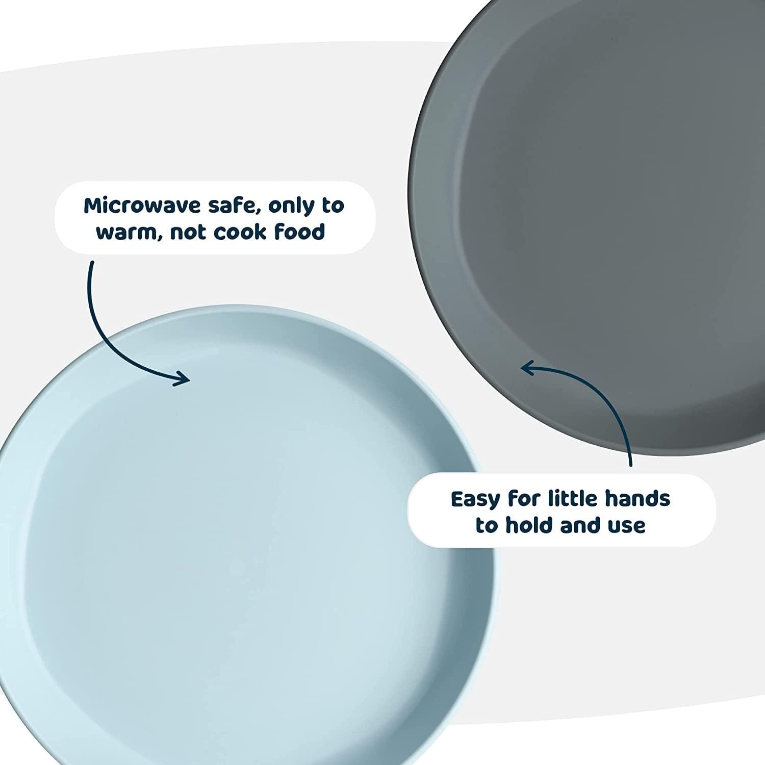 image:imageTiny Twinkle Tableware 3 Pack Dish Set BPAFree Cups Plates and Bowls Sets For Kids and Toddlers Polypropylene Plastic Dinnerware Set Sage Charcoal IceBlue PlateRose Peach LilacPlate