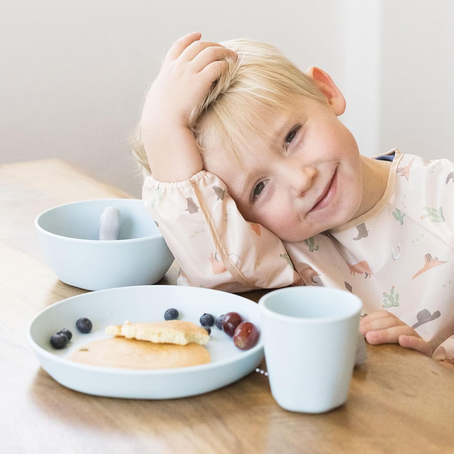 image:imageTiny Twinkle Tableware 3 Pack Dish Set BPAFree Cups Plates and Bowls Sets For Kids and Toddlers Polypropylene Plastic Dinnerware Set Sage Charcoal IceBlue PlateSage Charcoal IceBluePlate