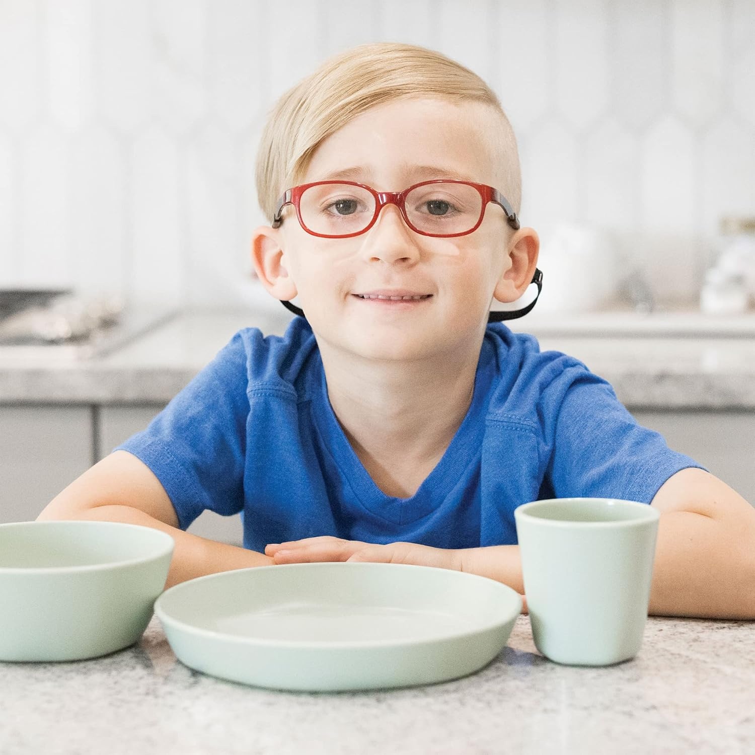 image:imageTiny Twinkle Tableware 3 Pack Dish Set BPAFree Cups Plates and Bowls Sets For Kids and Toddlers Polypropylene Plastic Dinnerware Set Sage Charcoal IceBlue PlateSage Charcoal IceBluePlate