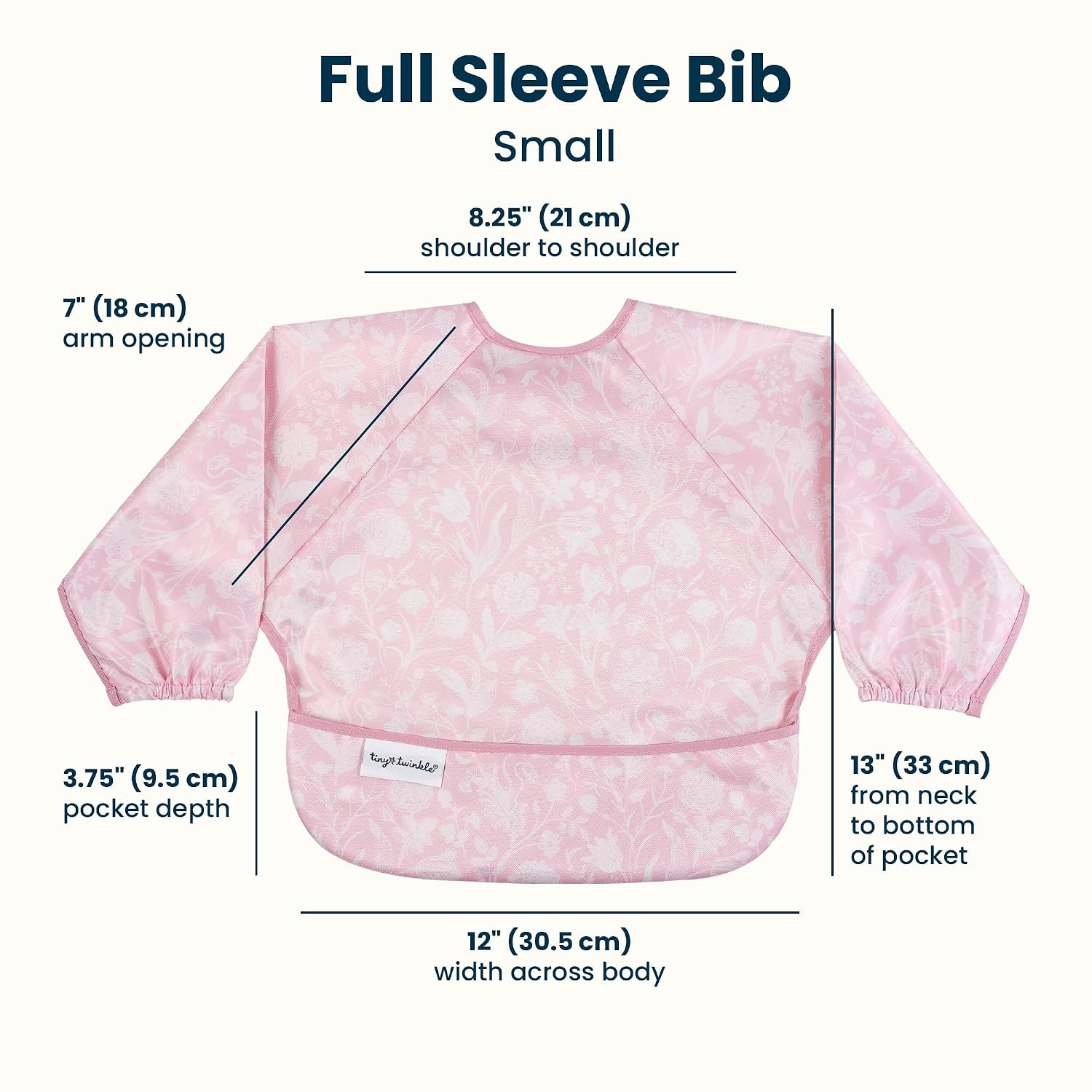image:imageTiny Twinkle Long Sleeve Bib for Babies amp Toddlers Waterproof Smock Bib for Eating Machine Washable amp MessProof Feeding Essentials Newborn Shower Gift Santa 624MToile