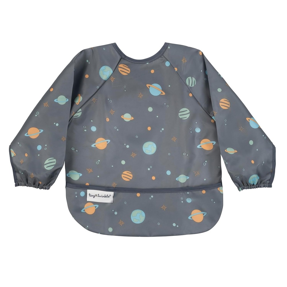 image:imageTiny Twinkle Long Sleeve Bib for Babies amp Toddlers Waterproof Smock Bib for Eating Machine Washable amp MessProof Feeding Essentials Newborn Shower Gift Santa 624MSpace