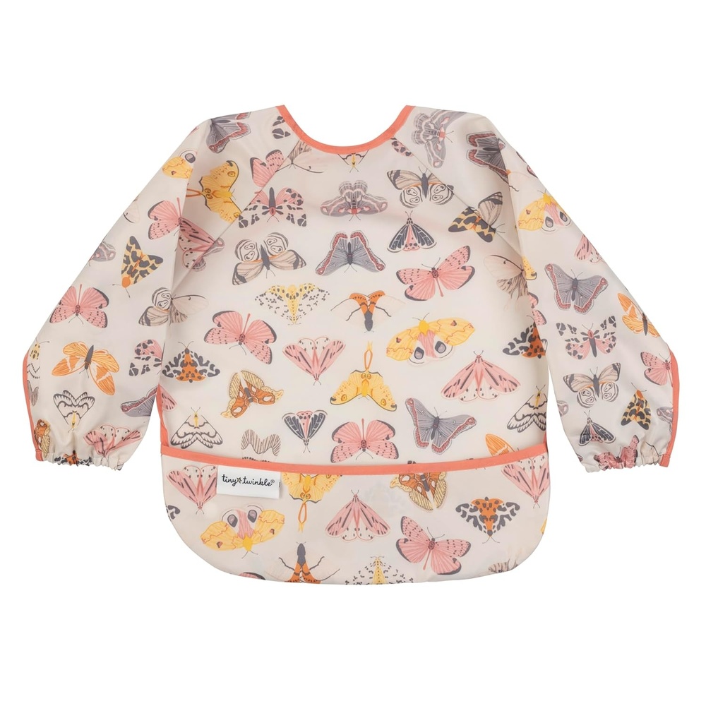 image:imageTiny Twinkle Long Sleeve Bib for Babies amp Toddlers Waterproof Smock Bib for Eating Machine Washable amp MessProof Feeding Essentials Newborn Shower Gift Santa 624MFlutter