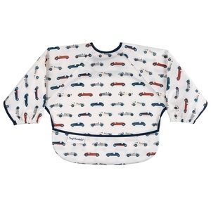 image:imageTiny Twinkle Long Sleeve Bib for Babies amp Toddlers  Waterproof Smock Bib for Eating  Machine Washable amp MessProof Feeding Essentials  Newborn Shower Gift Santa 624MVintage Cars