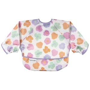 image:imageTiny Twinkle Long Sleeve Bib for Babies amp Toddlers  Waterproof Smock Bib for Eating  Machine Washable amp MessProof Feeding Essentials  Newborn Shower Gift Santa 624MFloral Pop